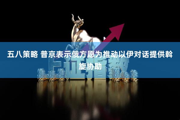 五八策略 普京表示俄方愿为推动以伊对话提供斡旋协助