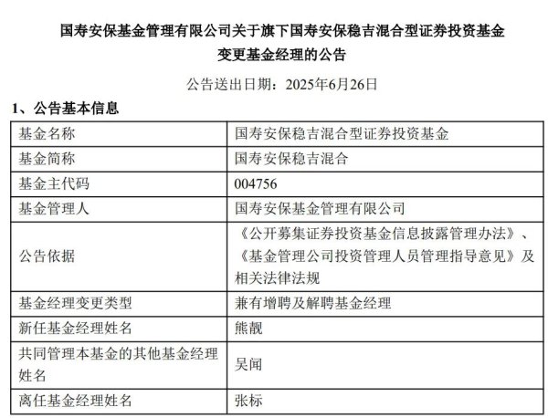 658配资 再见基金经理清仓式卸任！国寿安保缩水200亿，新发频延期是为何