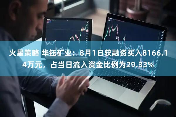 火星策略 华钰矿业：8月1日获融资买入8166.14万元，占当日流入资金比例为29.33%