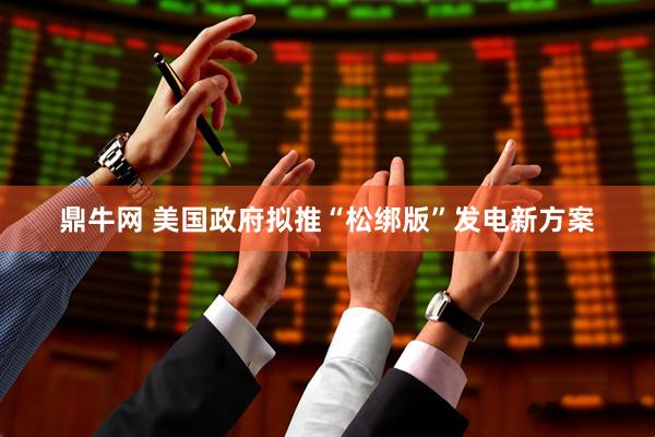 鼎牛网 美国政府拟推“松绑版”发电新方案